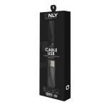 CABLE USB MOD 40 - LIGHTNING - NEGRO