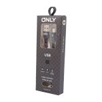 CABLE USB MOD 47 - TIPO C - 2.4 Amp NEGRO