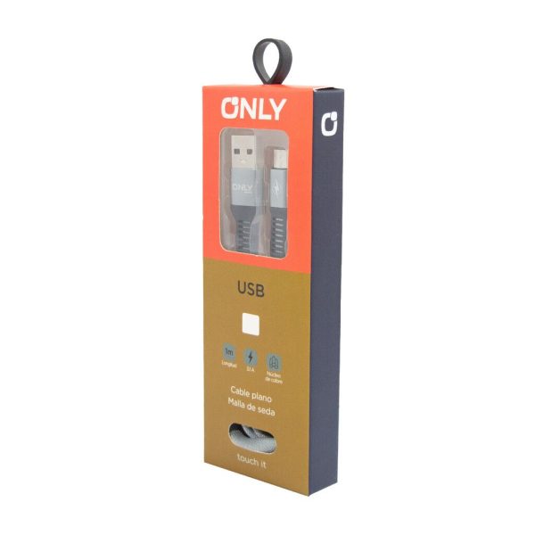 CABLE USB MOD 35 - SEDA - V8 - GRIS