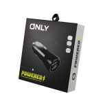 CARGADOR 12V POTENCIADO MOD 37 - ONLY -  POWERED - TIPO C - NEGRO