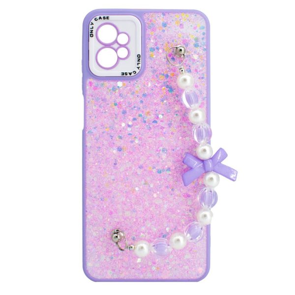 TPU MOD522 GLITTER CHAINS - SAM A24 - ONLY - PURPLE