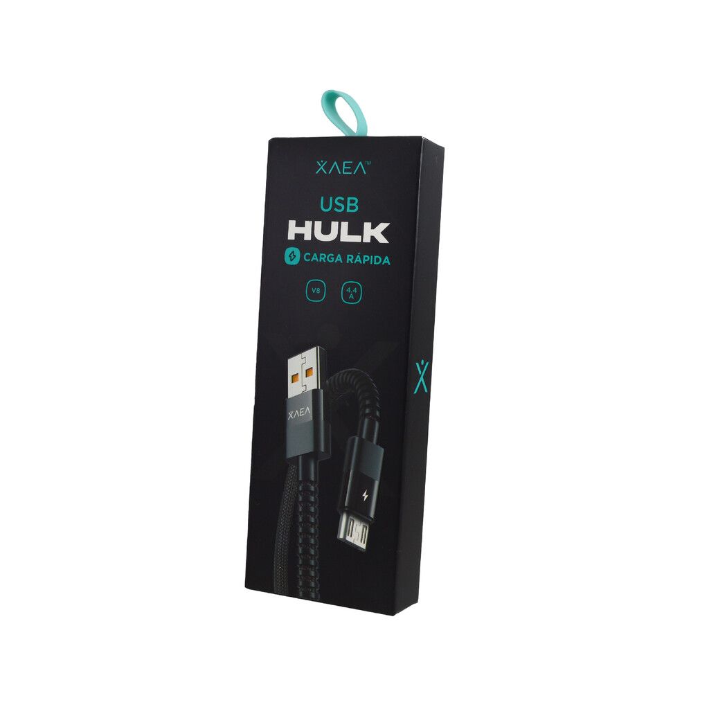 CABLE USB MODX-088 HULK V8 - XAEA - NEGRO CABLE USB MODX-088 HULK V8 - XAEA - NEGRO - Imagen 1