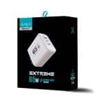 ADAPTADOR-CARGADOR 220V MODX-616 EXTREME - 6,2A - 1USB + 2TC - XAEA - BLANCO