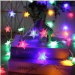 GUIRNALDA NAVIDEÑA ESTRELLA 3M/20 LUCES/PILAS MODV-001I - VARIOS - COLORES