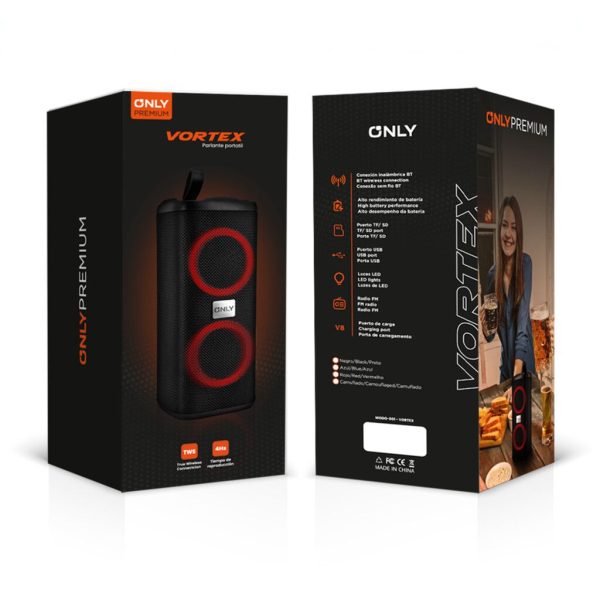 PARLANTE 3'' MODO-001 VORTEX - ONLY - NEGRO