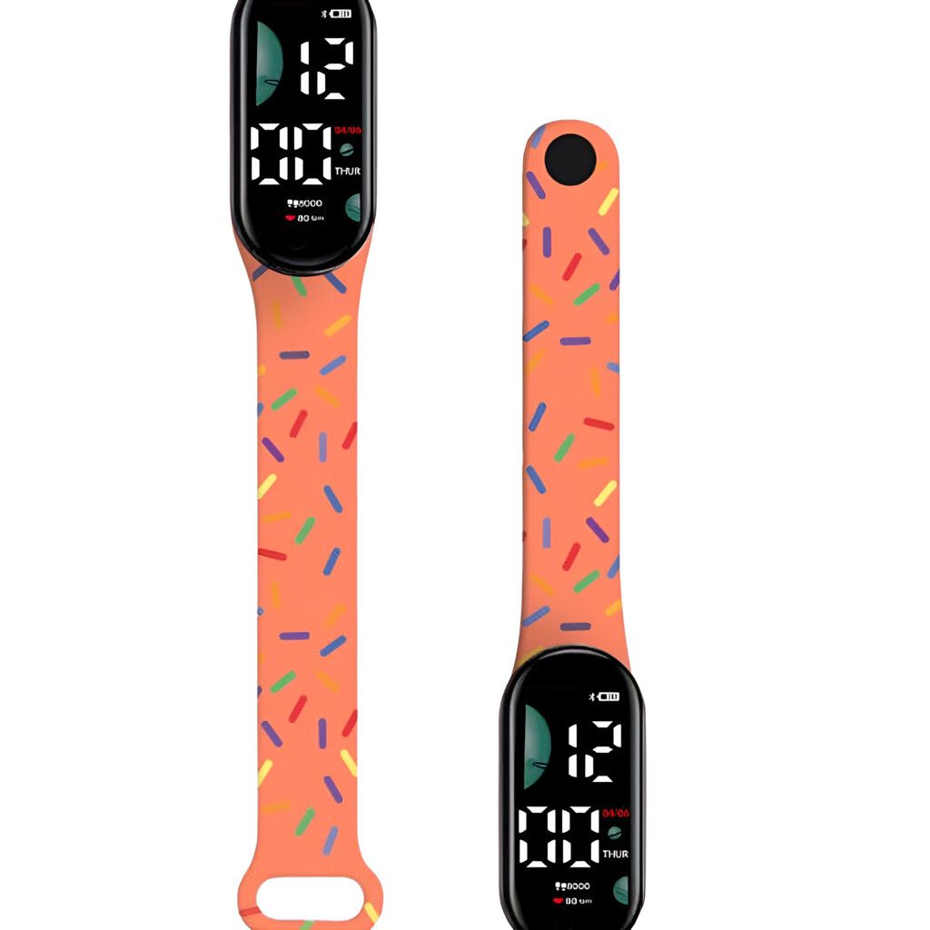WATCH BAND KIDS CONFETTI MODS-769 - ST - NARANJA WATCH BAND KIDS CONFETTI MODS-769 - ST - NARANJA - Imagen 1