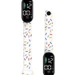 WATCH BAND KIDS CONFETTI MODS-769 - ST - BLANCO