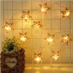 GUIRNALDA ESTRELLA ROSA 2MTS MODV-003E - VARIOS - LUZ CALIDA