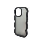 TPU MOD604 ONDULADO TRANSPARENTE - IPH 16 PRO - XAEA - NEGRO