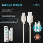 CABLE USB TIPO C CYRO MODX-099 - XAEA - BLANCO - Imagen 4