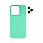 TPU MOD603 SILICONA LENS - IPH 14 - XAEA - VERDE