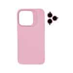 TPU MOD603 SILICONA LENS - IPH 15 PRO - XAEA - ROSA