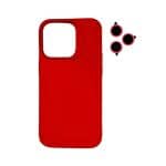 TPU MOD603 SILICONA LENS - IPH 15 - XAEA - ROJO