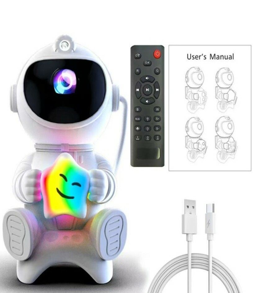 PROYECTOR ASTRONAUTA RGB ESTRELLA MODV-00AR - VARIOS - BLANCO PROYECTOR ASTRONAUTA RGB ESTRELLA MODV-00AR - VARIOS - BLANCO - Imagen 1
