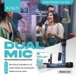 MICROFONO DOBLE INALAMBRICO MODX-065 - XAEA - NEGRO - Imagen 3