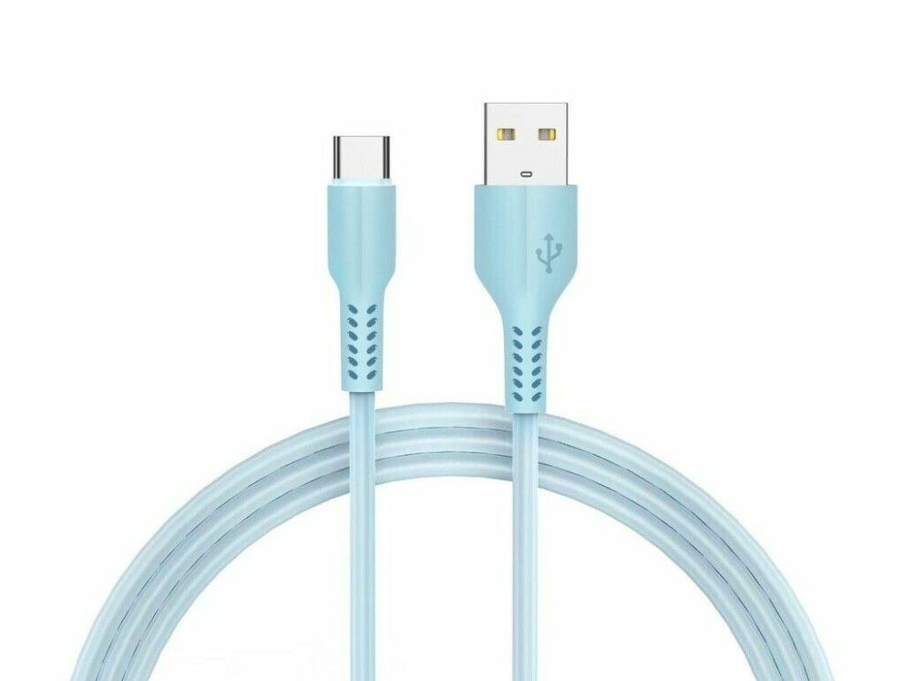 CABLE USB TIPO C MODV-00CF - VARIOS - CELESTE CABLE USB TIPO C MODV-00CF - VARIOS - CELESTE - Imagen 1
