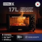 HORNO ELECTRICO 1500W 17L MODK-005B - KIOWA - NEGRO - Imagen 4