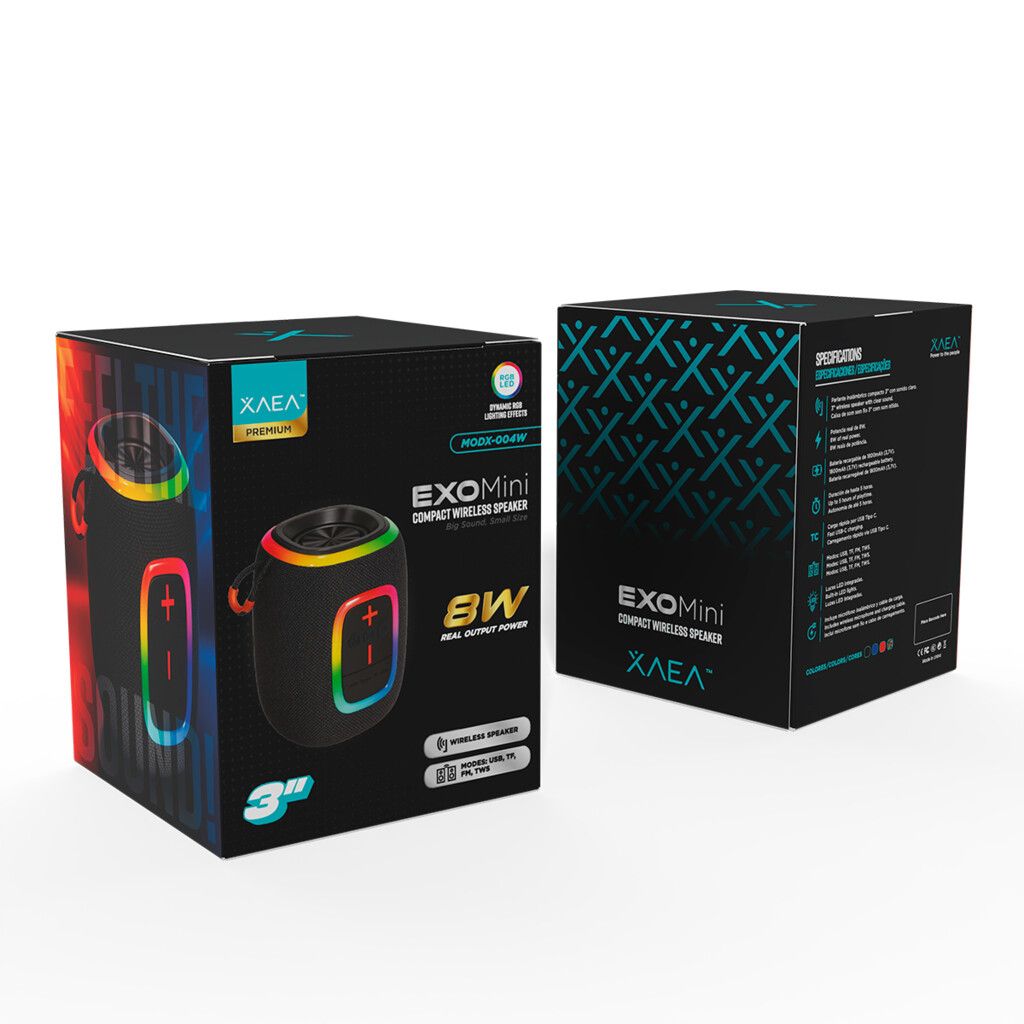 PARLANTE 3'' MODX-004W - XAEA - AZUL PARLANTE 3'' EXO MINI - MODX-004W - XAEA - AZUL - Imagen 1