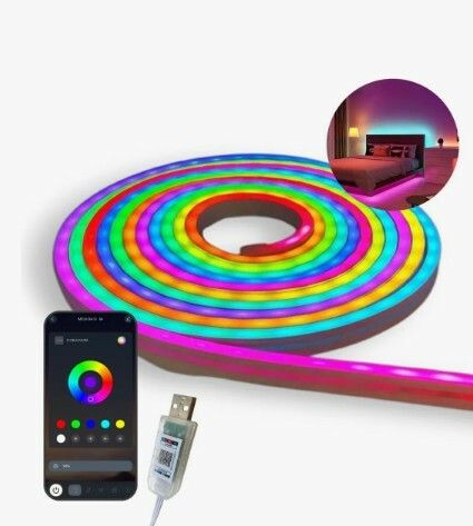 LUZ NEON FLEXIBLE 3 MTS MODV-00DP - VARIOS LUZ NEON FLEXIBLE 3 MTS MODV-00DP - VARIOS - Imagen 1