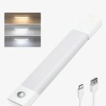 LAMPARA LED PORTABLE CON SENSOR 30 CM MODV-00DQ - VARIOS - PLATA