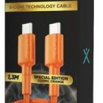 CABLE ZEUS TIPO C-C EDICION ESPECIAL MODX-00F2 - XAEA - NARANJA