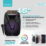 PARLANTE 15'' 1518 MODX-0045 - XAEA - NEGRO - Imagen 4
