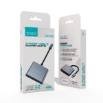 HUB ADAPTADOR C-USB-HDMI C/CABLE TIPO C MODX-0013 - VARIOS - PLATEADO