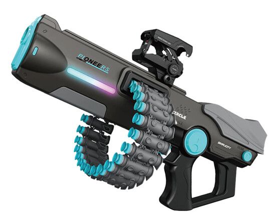AMETRALLADORA AUTOMATICA LANZA DARDOS MODZ-00HF - ZUMO - GRIS AMETRALLADORA AUTOMATICA LANZA DARDOS MODZ-00HF - ZUMO - GRIS - Imagen 1