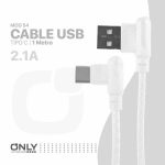 CABLE USB MOD 54 - ELE ONLY - TIPO C - BLANCO - Imagen 4