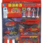 SET AUTITOS + ACCESORIOS ATRZ-002 - ZUMO - BOMBEROS