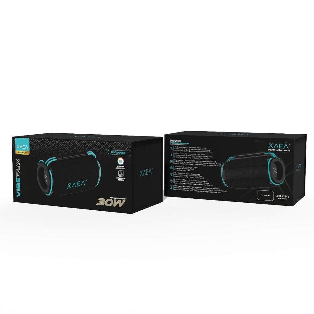 PARLANTE 3''X2 MODX-00GA - XAEA - NEGRO PARLANTE 3''X2 VIBE BOX MODX-00GA - XAEA - NEGRO - Imagen 1