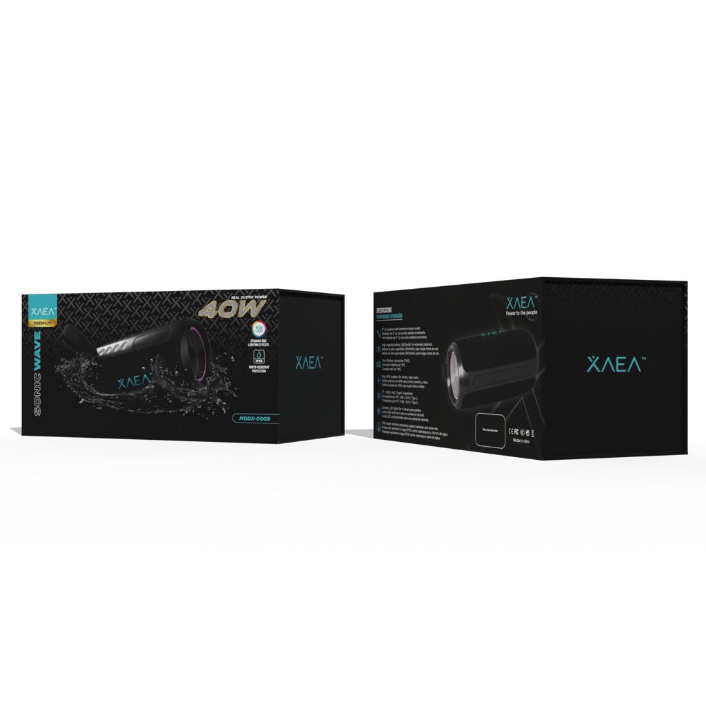 PARLANTE 3''X2 SONIC WAVE MODX-00GB - XAEA - NEGRO PARLANTE 3''X2 SONIC WAVE MODX-00GB - XAEA - NEGRO - Imagen 1