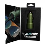 ADAPTADOR-CARGADOR 12V VOLTAIR MODX-517 - 3A - 1USB + 1TC - XAEA - VERDE - Imagen 3