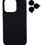 TPU MOD603 SILICONA LENS - IPH 17 AIR - XAEA - NEGRO