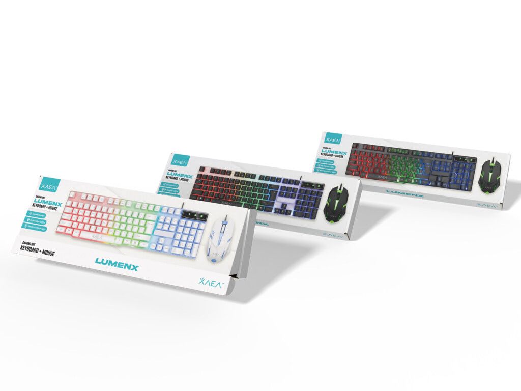 COMBO GAMER MODX-054 LUMENX - XAEA - BLANCO COMBO GAMER MODX-054 LUMENX - XAEA - BLANCO - Imagen 1