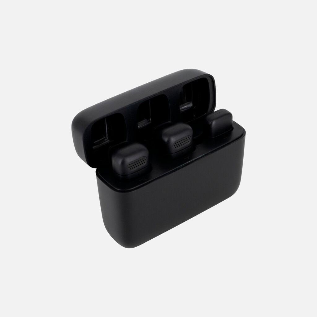 MICROFONO INALAMBRICO DOBLE CON ALMACENADOR DE CARGA MODV-003R - VARIOS - NEGRO MICROFONO INALAMBRICO DOBLE CON ALMACENADOR DE CARGA MODV-003R - VARIOS - NEGRO - Imagen 1