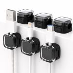 ORGANIZADOR PARA CABLES MAGNETICO PACK X 6 MODV-00DN - VARIOS - NEGRO