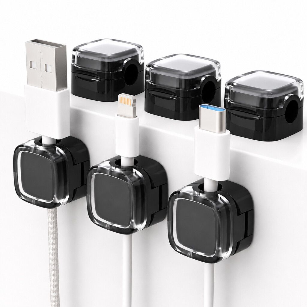 ORGANIZADOR PARA CABLES MAGNETICO PACK X 6 MODV-00DN - VARIOS - NEGRO ORGANIZADOR PARA CABLES MAGNETICO PACK X 6 MODV-00DN - VARIOS - NEGRO - Imagen 1