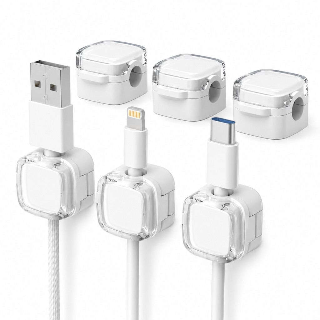 ORGANIZADOR PARA CABLES MAGNETICO PACK X 6 MODV-00DN - VARIOS - BLANCO ORGANIZADOR PARA CABLES MAGNETICO PACK X 6 MODV-00DN - VARIOS - BLANCO - Imagen 1
