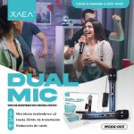 MICROFONO DOBLE INALAMBRICO MODX-065 - XAEA - NEGRO - Imagen 3