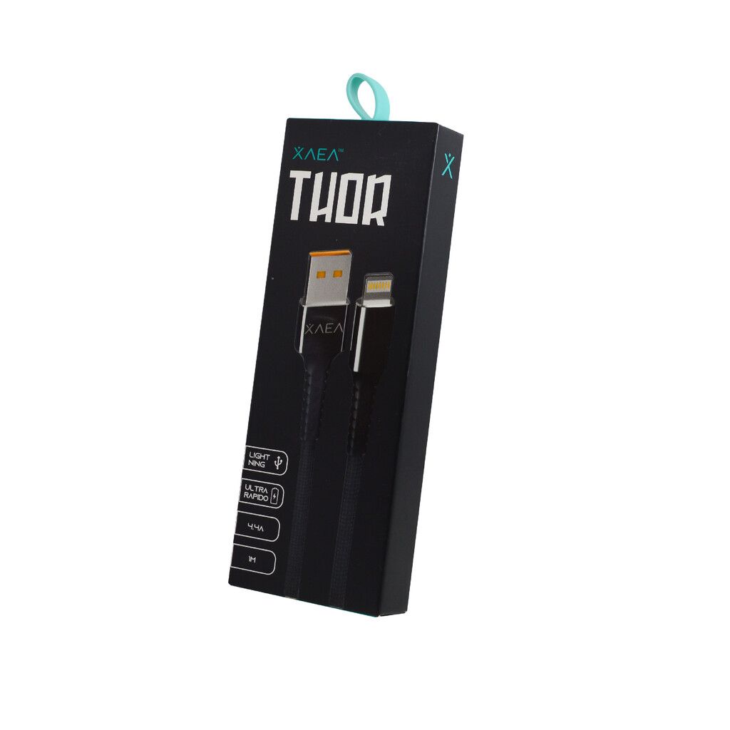 CABLE USB MODX-027 THOR LIGHTNING - XAEA - NEGRO CABLE USB MODX-027 THOR LIGHTNING - XAEA - NEGRO - Imagen 1