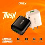 ADAPTADOR-CARGADOR 220V MODO-018 4.8A - RUSH - 1USB - ONLY - NEGRO - Imagen 3