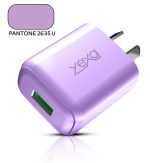 ADAPTADOR-CARGADOR 220V MODY-00B9 4.8A - RUSH - 1USB - YEXA - VIOLETA - Imagen 2