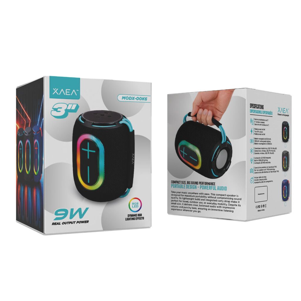 PARLANTE 3'' 8W MODX-00K6 - XAEA - AZUL PARLANTE 3'' 8W MODX-00K6 - XAEA - AZUL - Imagen 1