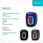 PARLANTE 3'' 8W  MODX-00K6 - XAEA - NEGRO - Imagen 4