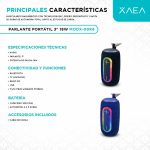 PARLANTE 3'' 8W *2 MODX-00K8 - XAEA - NEGRO - Imagen 4