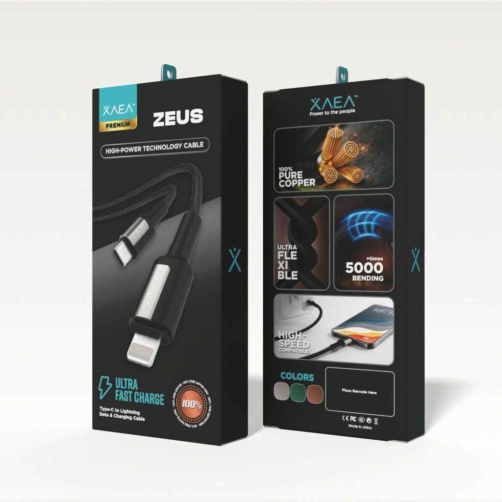 CABLE ZEUS TIPO C-LIGHTNING MODX-00MD - XAEA - PLATA CABLE ZEUS TIPO C-LIGHTNING MODX-00MD - XAEA - PLATA - Imagen 1